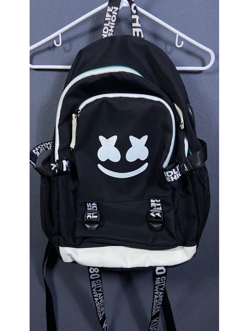 1980 Limited Edition Marshmello DJ Backpack Black White Rave Techno Electronic